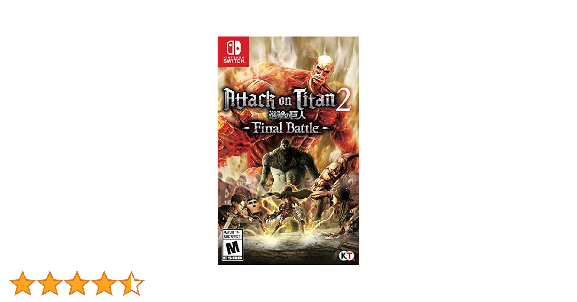Attack on Titan 2: Final Battle for Nintendo Switch : Amazon